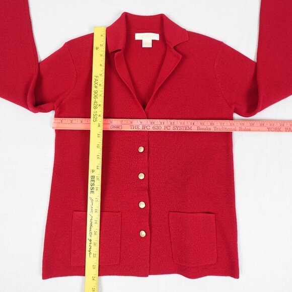 Vintage BROOKS BROTHERS Merino Wool Fine Knit Cardigan Sweater Women's XS - Picture 10 of 10